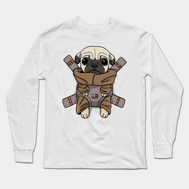 Pug Baby Dog Long Sleeve T-Shirt by nayakiiro